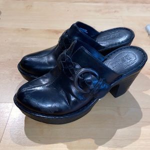 Born size 8 black mule heels
